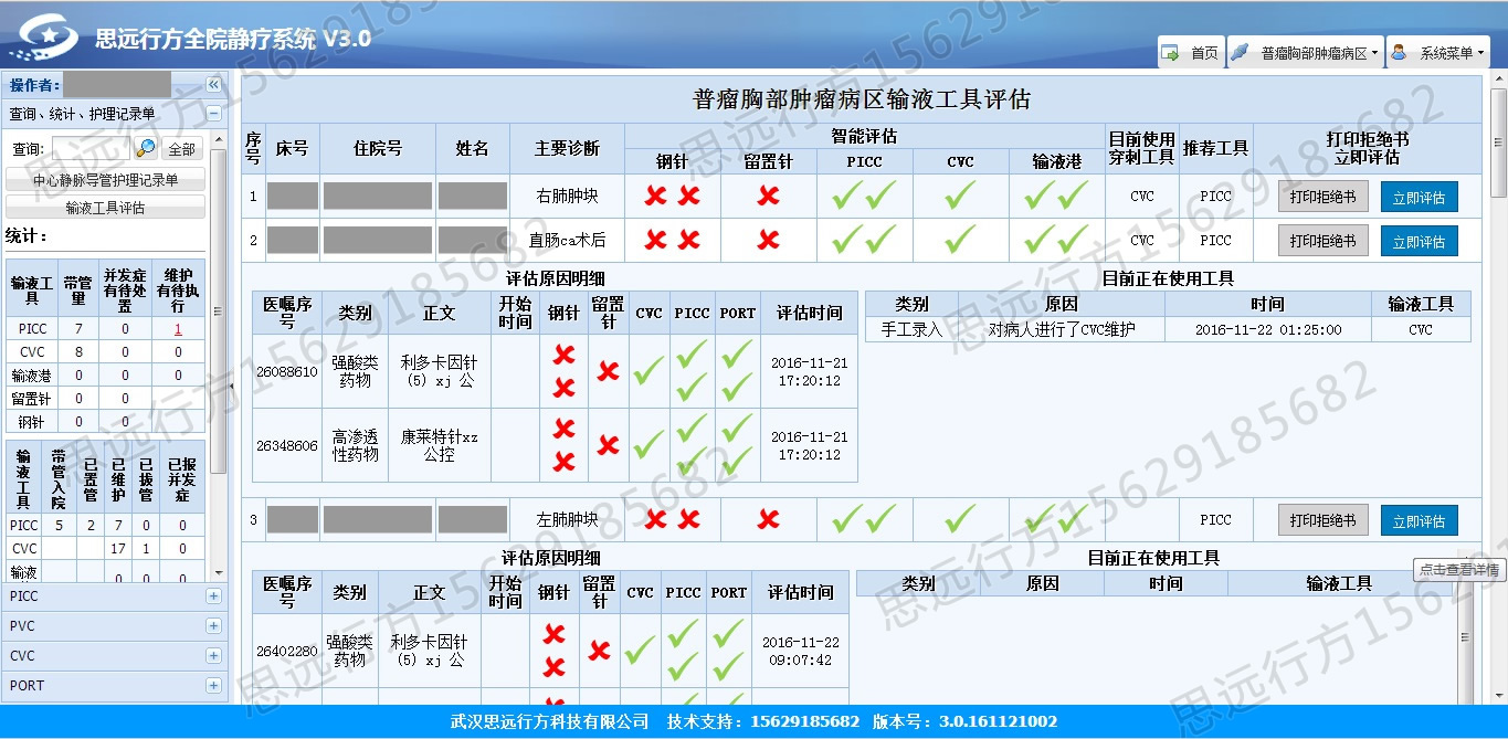 输液工具评估